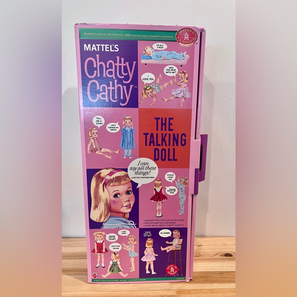 Vtg Mattel Chatty Cathy The Talking Doll 1998‎ Reproduction 1960 Boxed #681